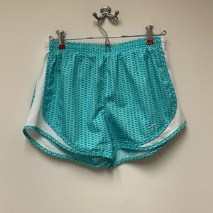 Patterned Nike athletic shorts